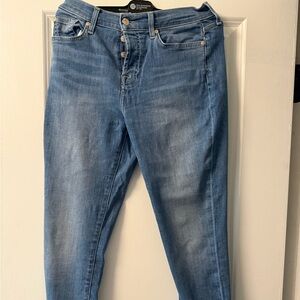 7 For All Mankind Josefina button fly Jean sz 26